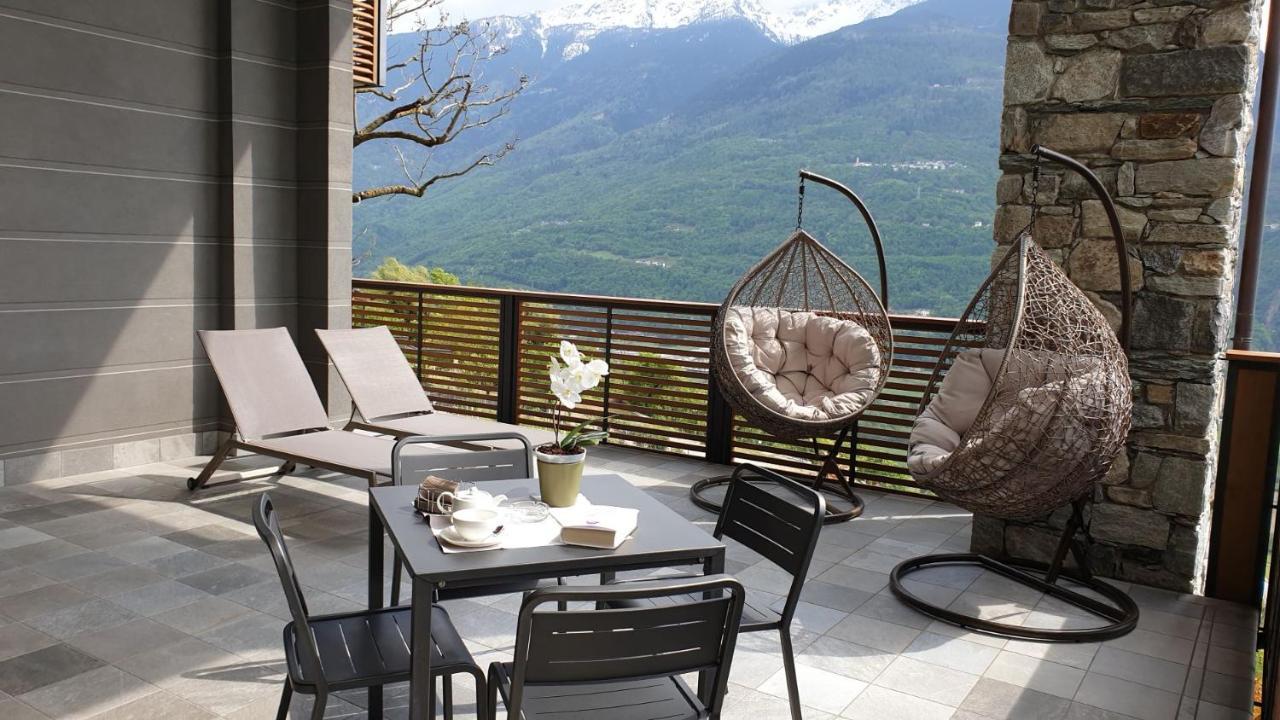 Wine Hotel Retici Balzi Poggiridenti Bagian luar foto